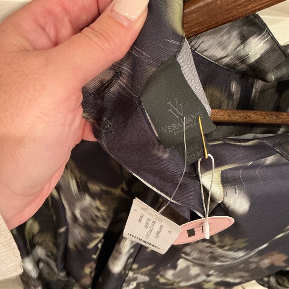 Vera Wang Black label gorgeous silky long tunic blouse - Picture 10 of 13